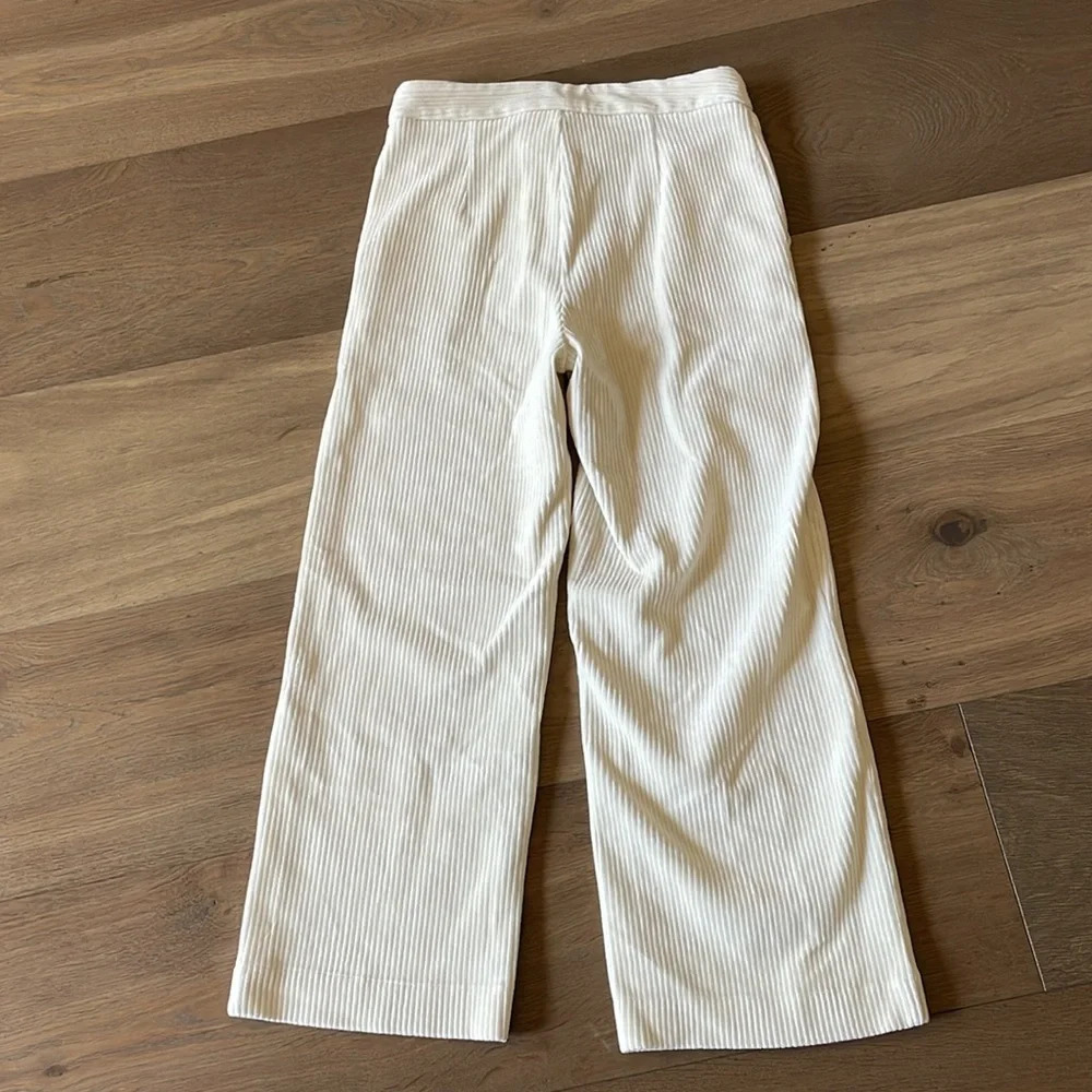 Lucy Paris Bruna Corduroy Pant Ivory Size Medium - Picture 10 of 11